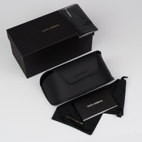 D&G DG6197 501/87 BRAND NEW Sunglasses Black Dark Grey Rectangle Unisex - Picture 10 of 12